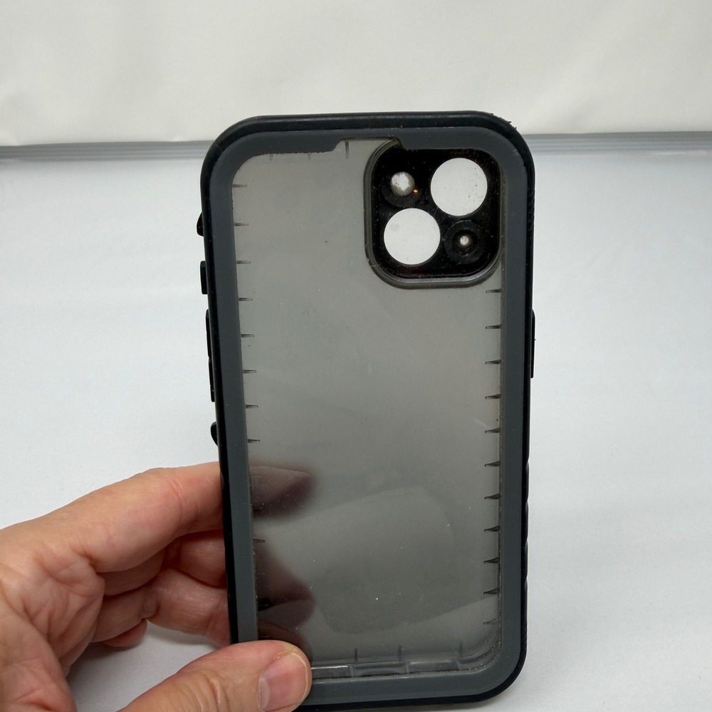 SPORTLINK iPhone 13 Waterproof Case, Black Military-Grade Built in Screen Cover